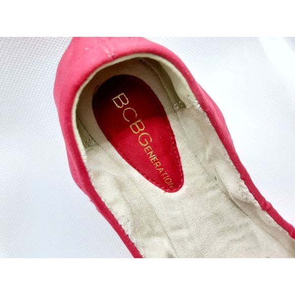 BCBGeneration Red Madeline Pointy Toe Flats-6 - Picture 3 of 3